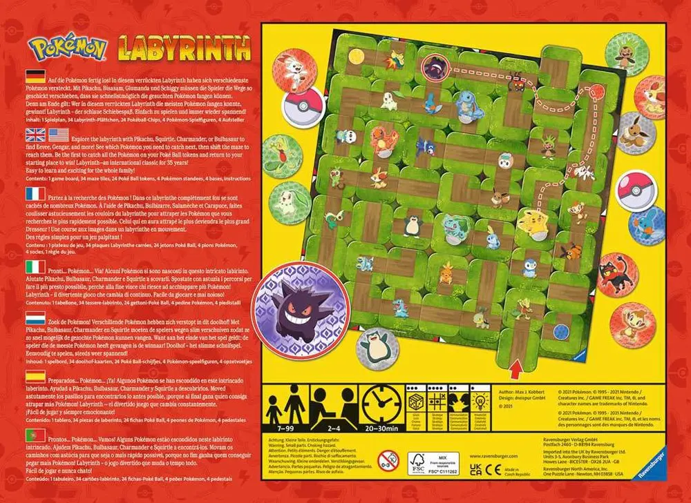 Pokémon Board Game Labyrinth termékfotó
