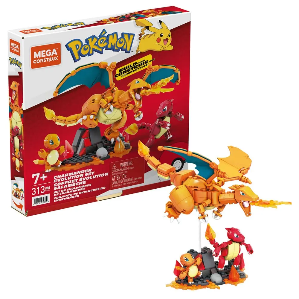 Pokémon Mega Construx Construction Set Charmander Evolution Set termékfotó