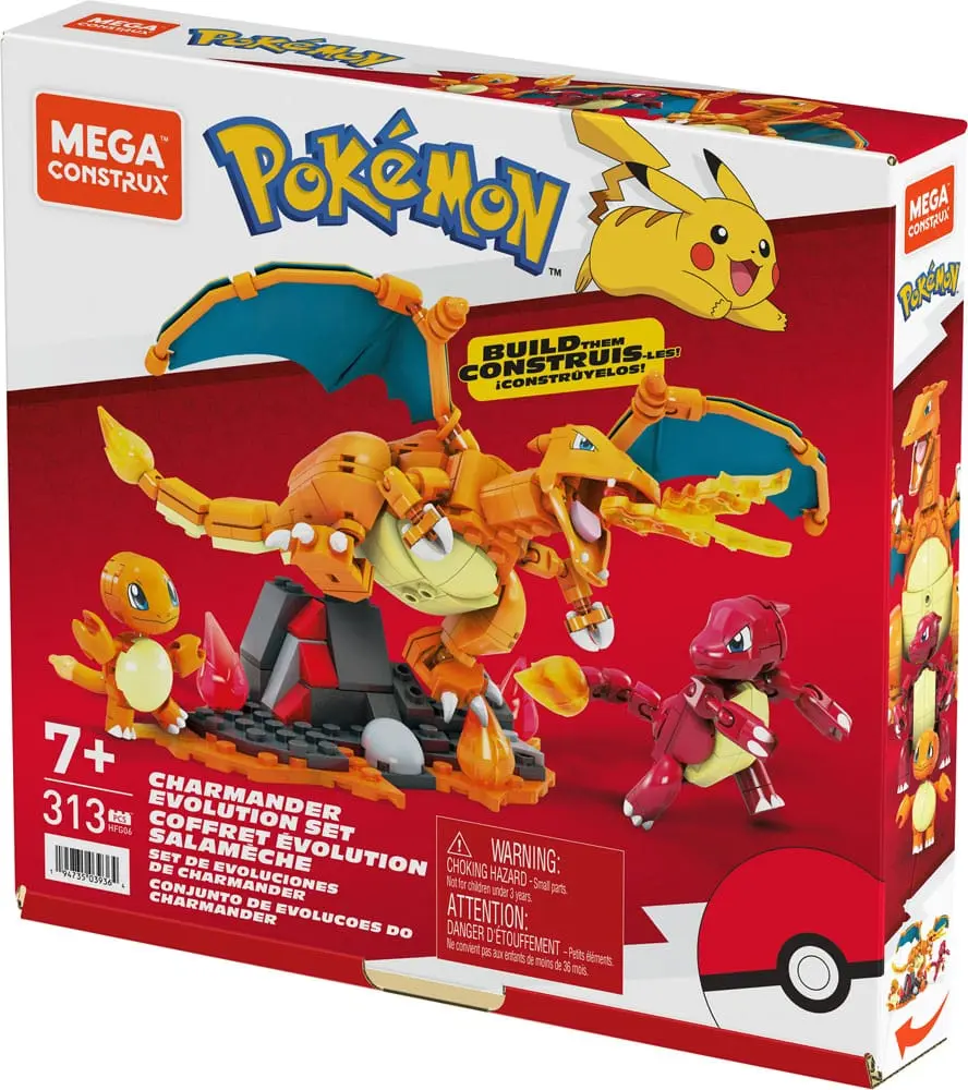 Pokémon Mega Construx Construction Set Charmander Evolution Set termékfotó