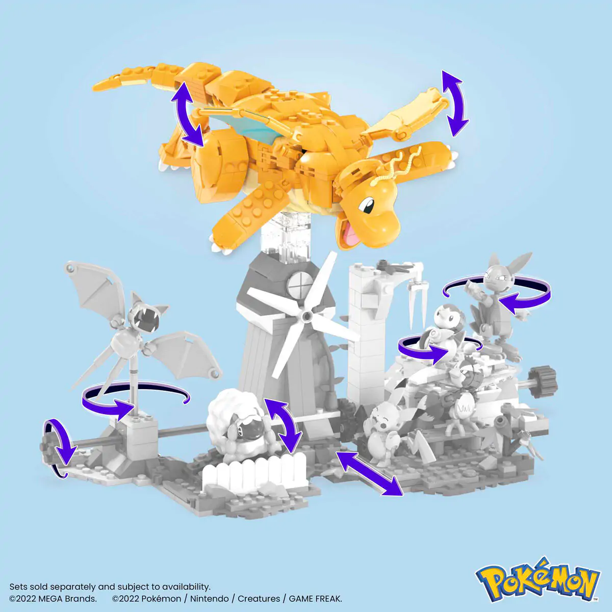 Pokémon Mega Construx Construction Set Dragonite 19 cm termékfotó