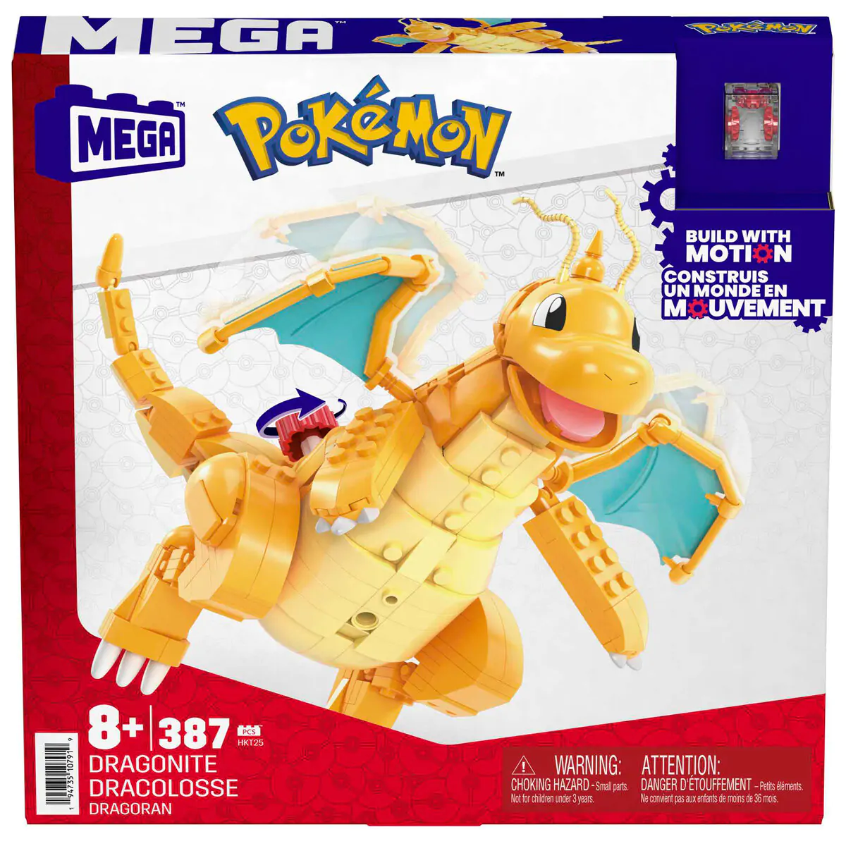 Pokémon Mega Construx Construction Set Dragonite 19 cm termékfotó