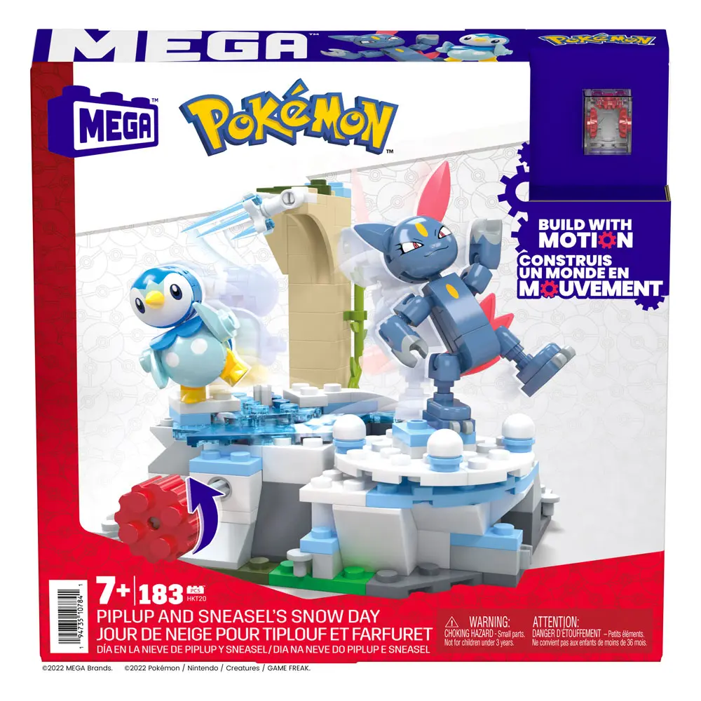 Pokémon Mega Construx Construction Set Piplup and Sneasel's Snow Day 11 cm product photo