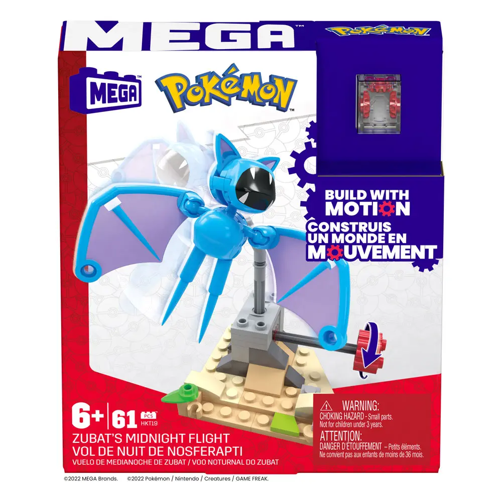 Pokémon Mega Construx Construction Set Zubat's Midnight Flight 11 cm product photo