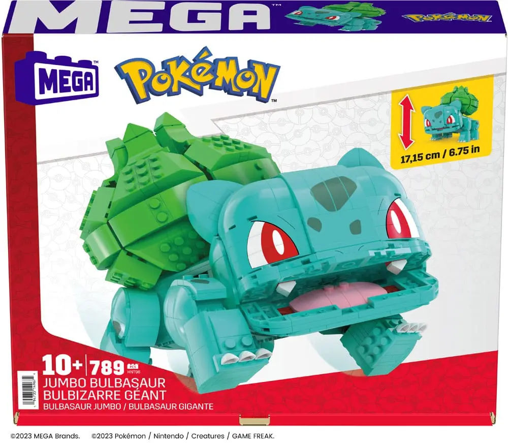 Pokémon Mega Construx Construction Set Jumbo Bulbasaur 17 cm termékfotó