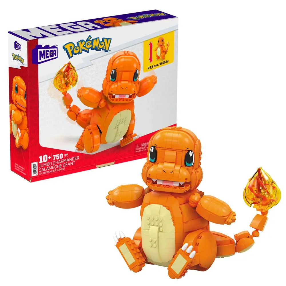 Pokémon Mega Construx Construction Set Jumbo Charmander 25 cm product photo
