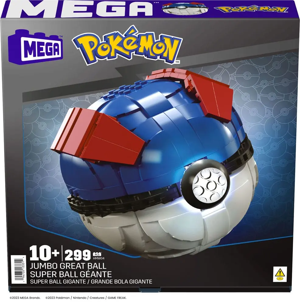 Pokémon Mega Construx Construction Set Jumbo Great Ball 13 cm product photo