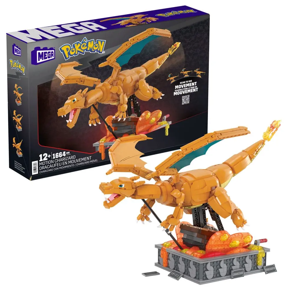 Pokémon Mega Construx Construction Set Motion Charizard 30 cm product photo