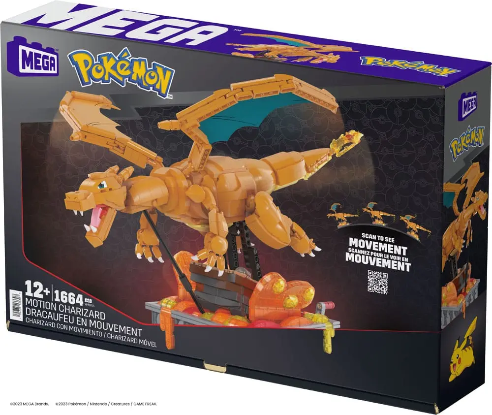 Pokémon Mega Construx Construction Set Motion Charizard 30 cm product photo
