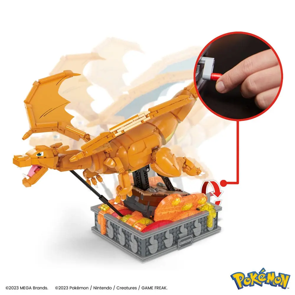 Pokémon Mega Construx Construction Set Motion Charizard 30 cm product photo