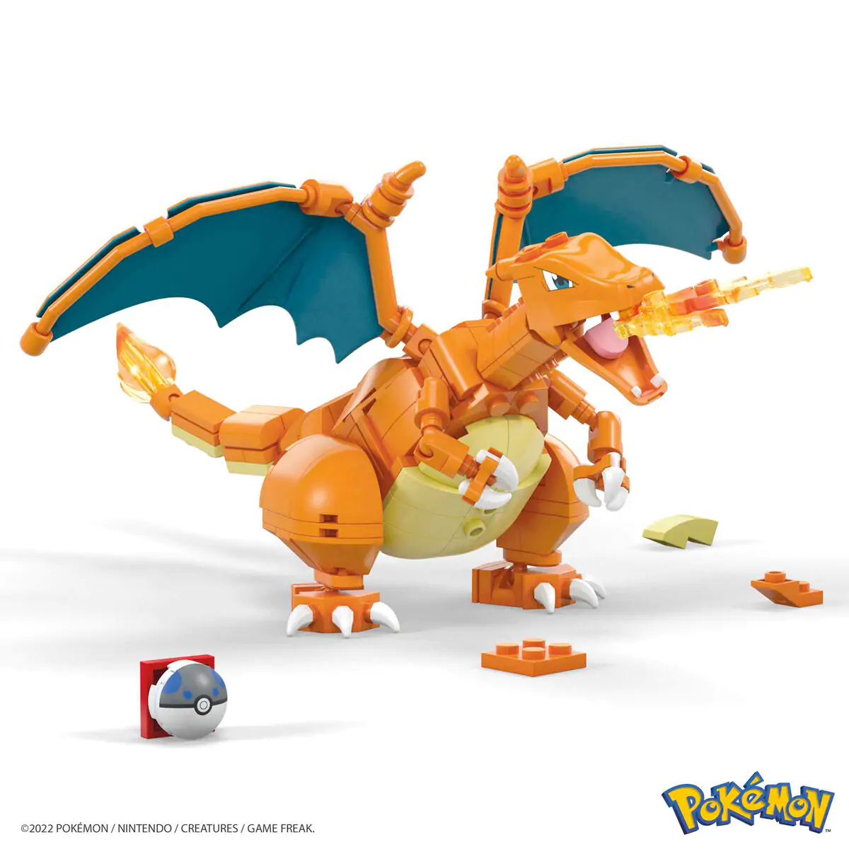 Pokémon Mega Construx Wonder Builders Construction Set Charizard 10 cm termékfotó