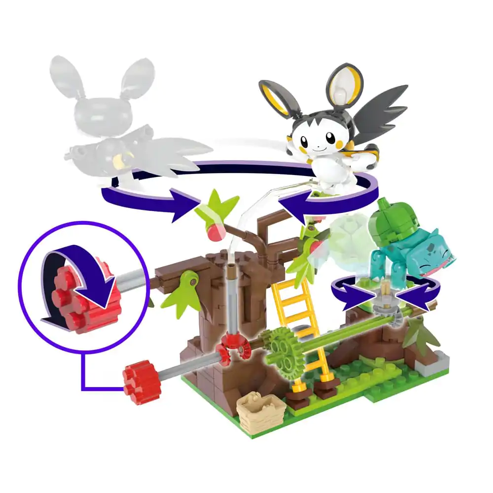 Pokémon MEGA Construction Set Emolga And Bulbasaur's Charming Woods termékfotó