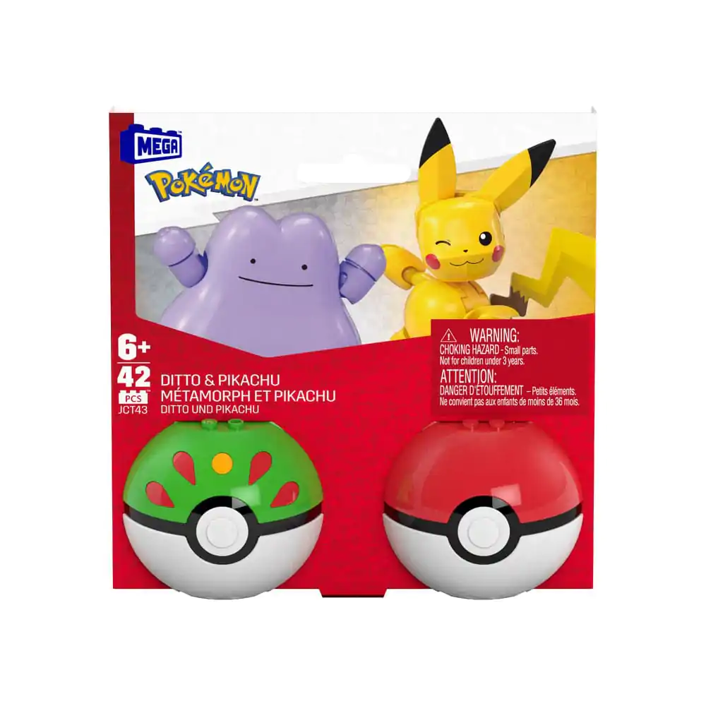 Pokémon MEGA Construction Set Poké Ball Collection: Pikachu & Ditto termékfotó