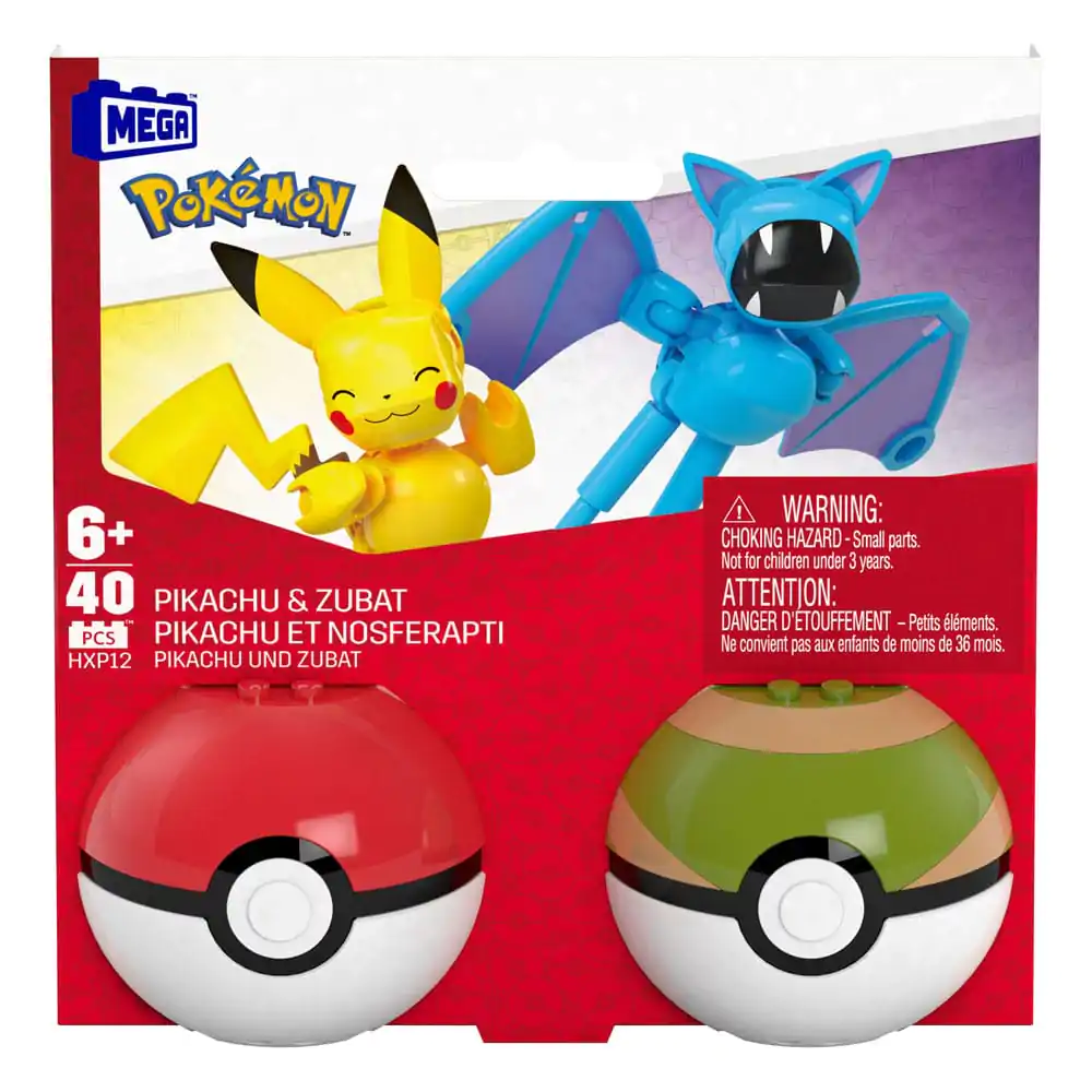 Pokémon MEGA Construction Set Poké Ball Collection: Pikachu & Zubat termékfotó