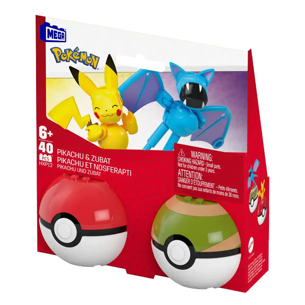 Pokémon MEGA Construction Set Poké Ball Collection: Pikachu & Zubat termékfotó