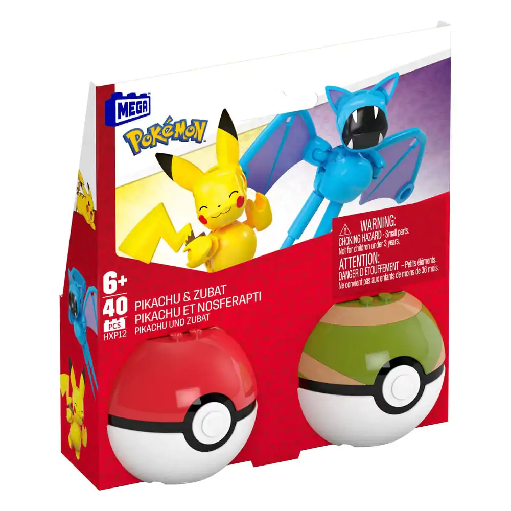 Pokémon MEGA Construction Set Poké Ball Collection: Pikachu & Zubat termékfotó