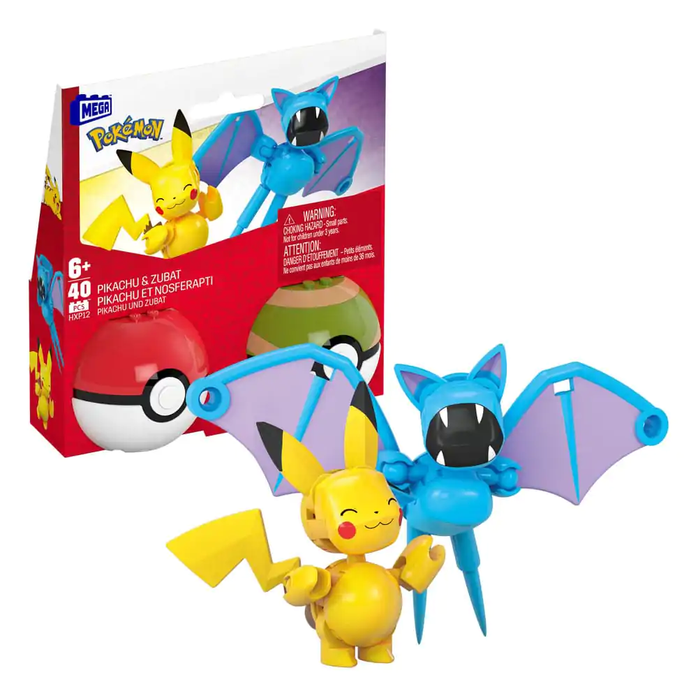 Pokémon MEGA Construction Set Poké Ball Collection: Pikachu & Zubat termékfotó