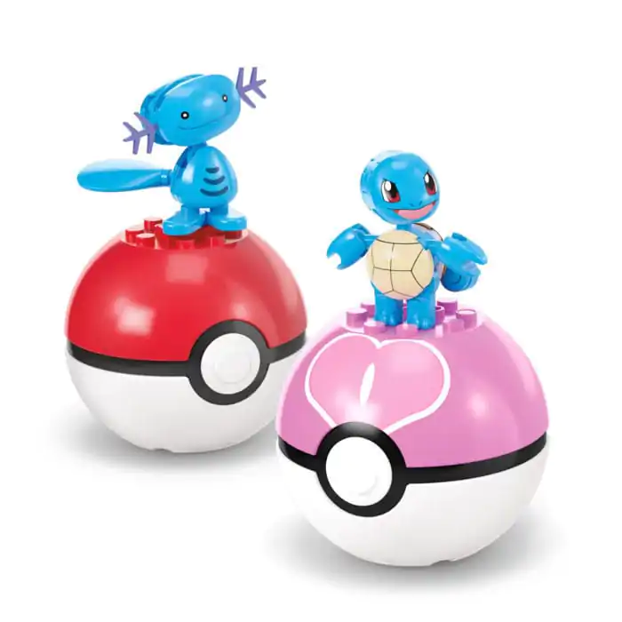 Pokémon MEGA Construction Set Water-Type Trainer Team Building Toy Kit termékfotó