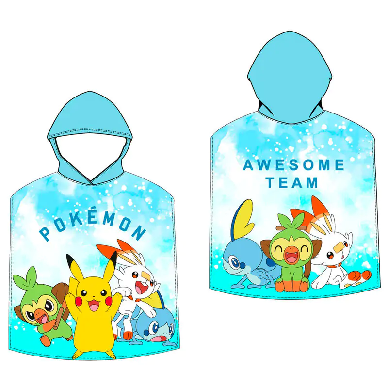 Pokemon microfibre poncho towel product photo