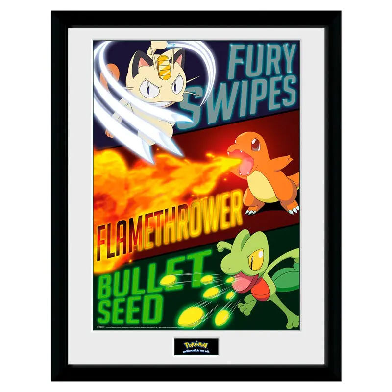 Pokemon Moves Framed Photo product photo