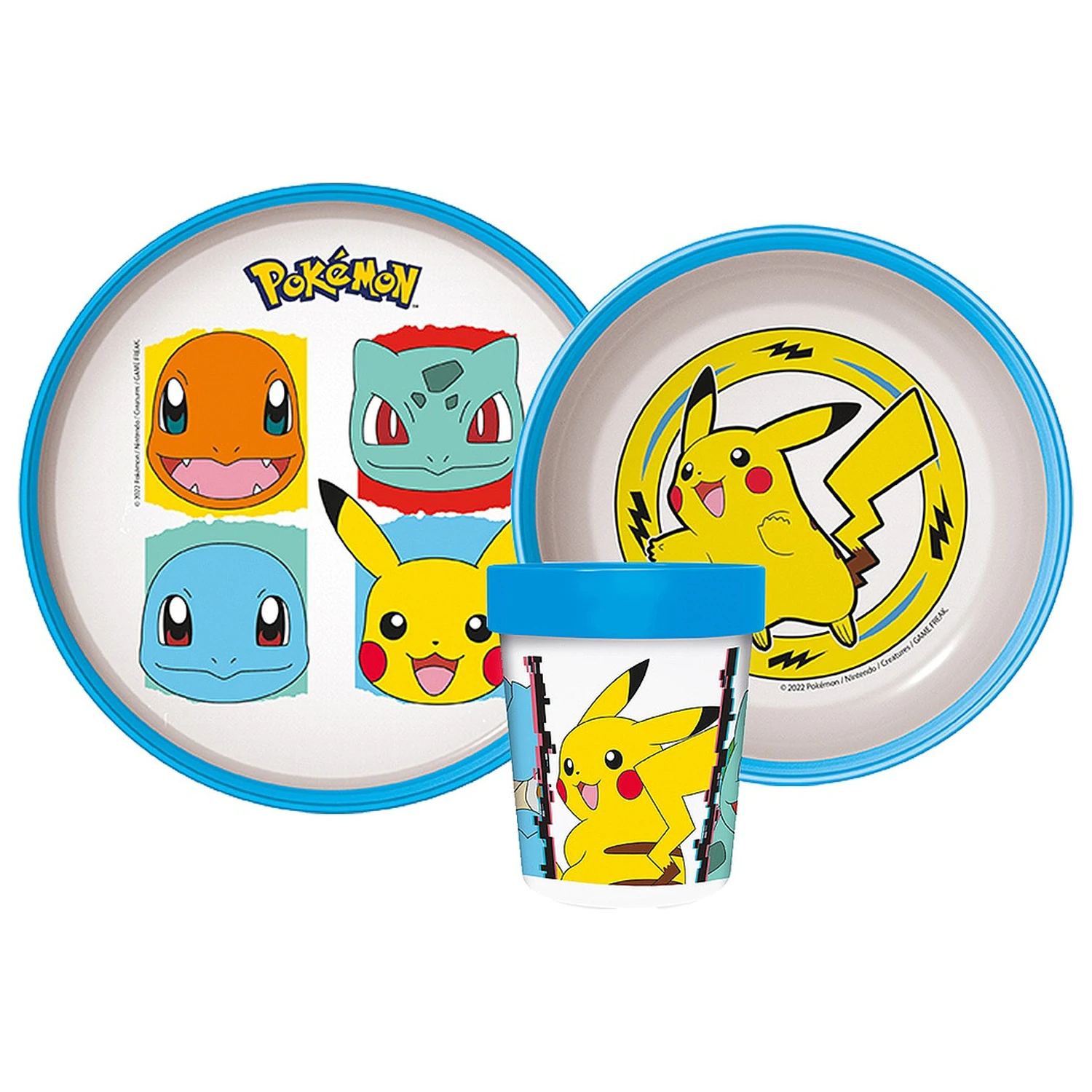 Pokémon Original Team Non-slip Dinnerware Set, Micro Plastic Set product photo