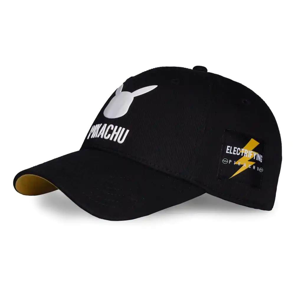 Pokemon Curved Bill Cap Pikachu Black product photo