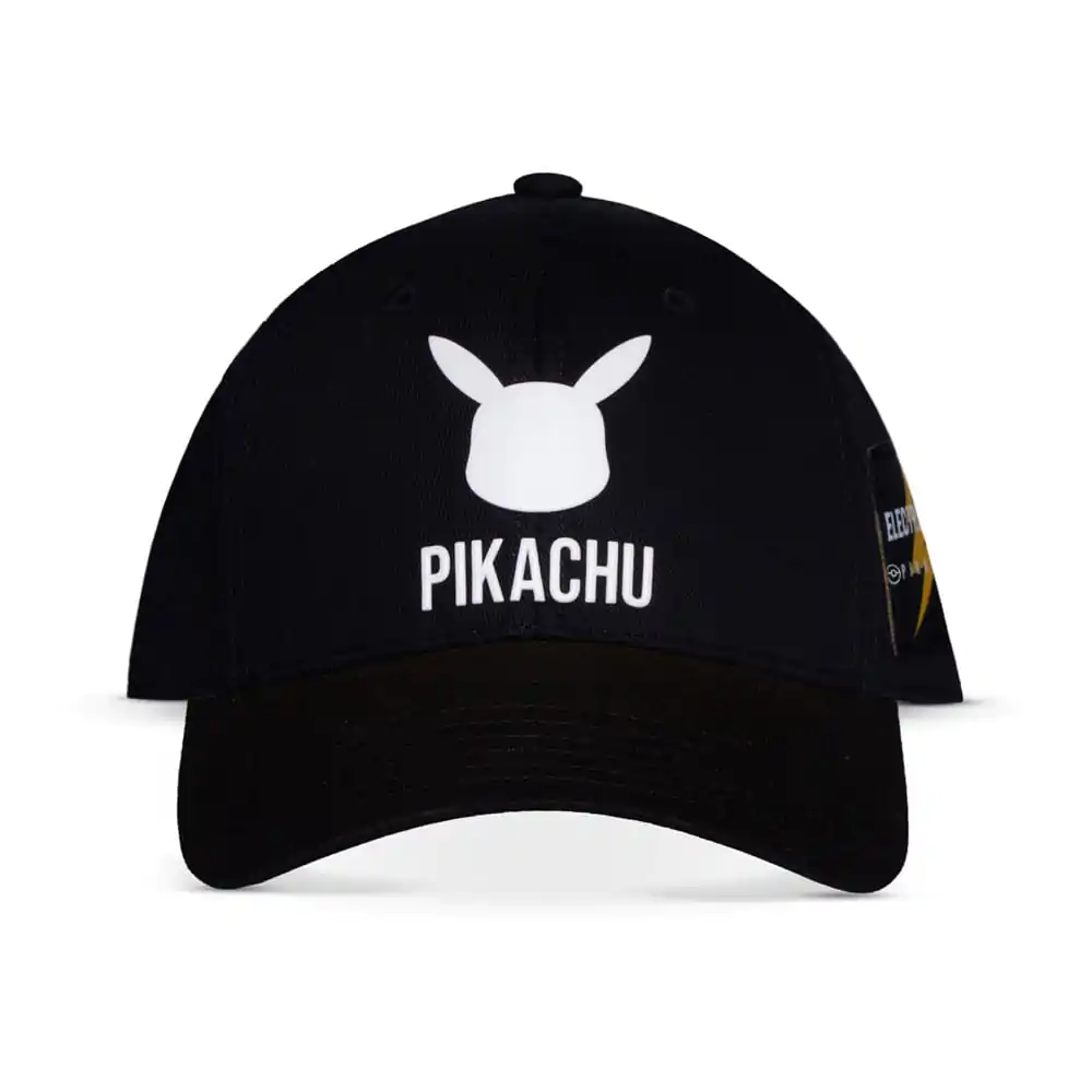 Pokemon Curved Bill Cap Pikachu Black product photo