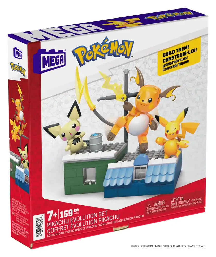 Pokémon MEGA Construction Set Pikachu Evolution Set termékfotó