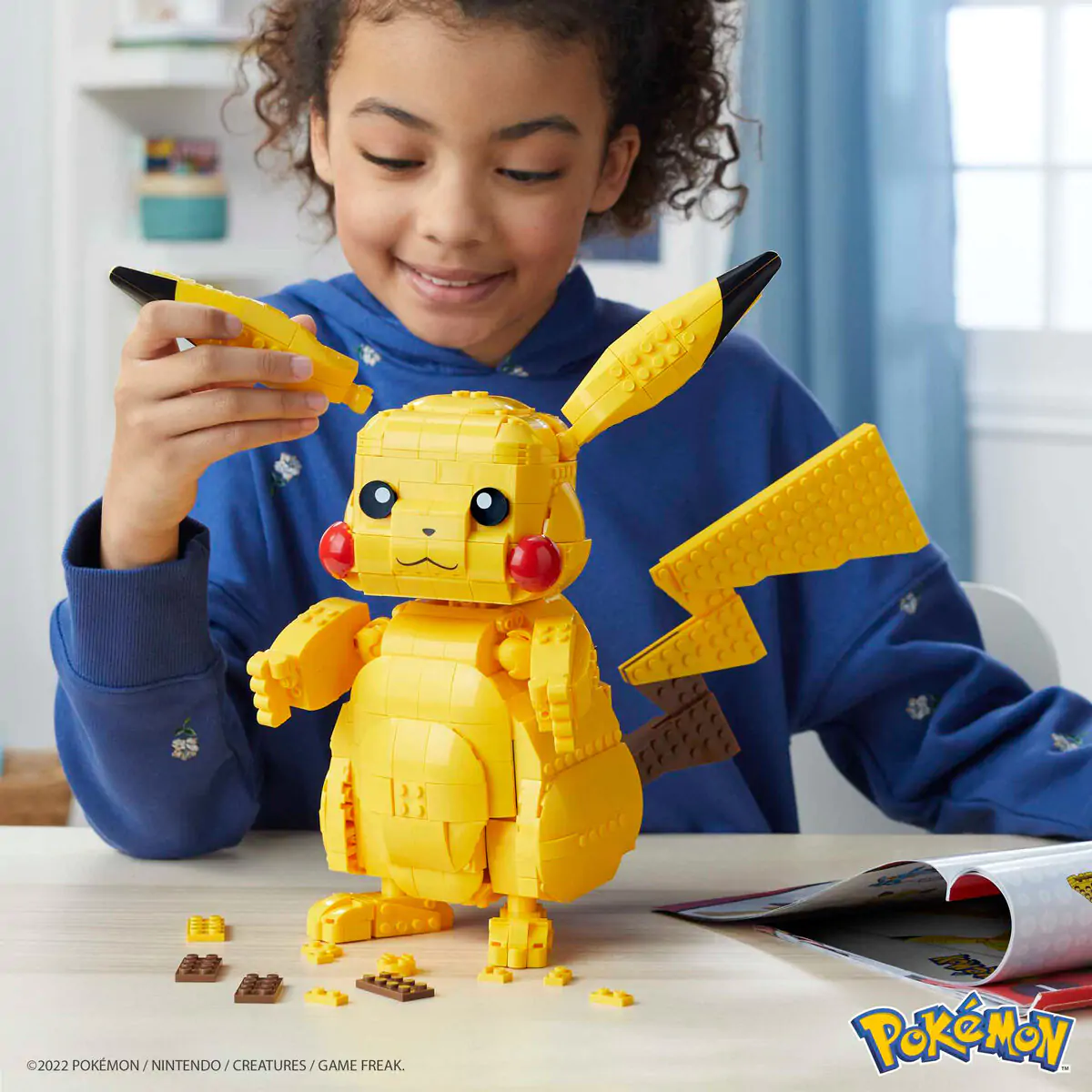 Pokémon Mega Construx Wonder Builders Construction Set Jumbo Pikachu 33 cm termékfotó