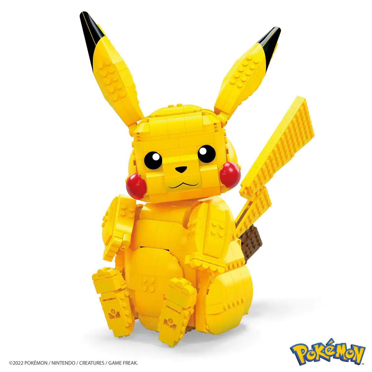 Pokémon Mega Construx Wonder Builders Construction Set Jumbo Pikachu 33 cm termékfotó