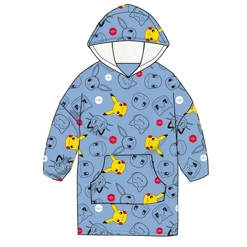Pokemon Pikachu oversize sweatshirt coat adult coral termékfotó