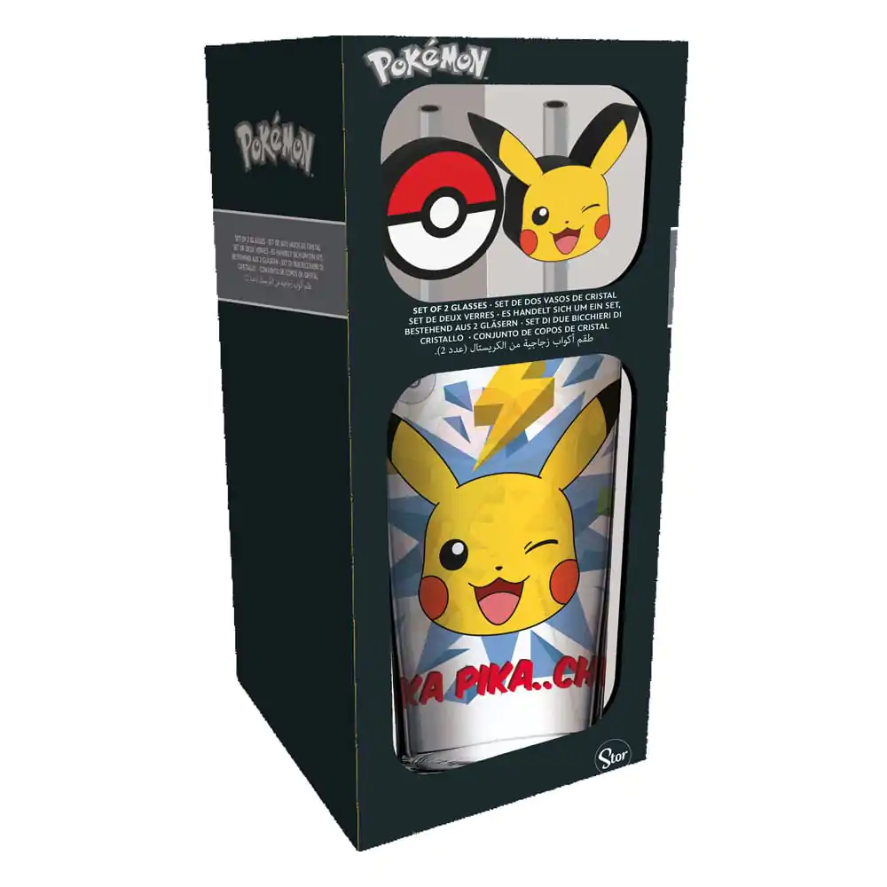 Pokémon Glass Tumbler with Straws Pikachu product photo