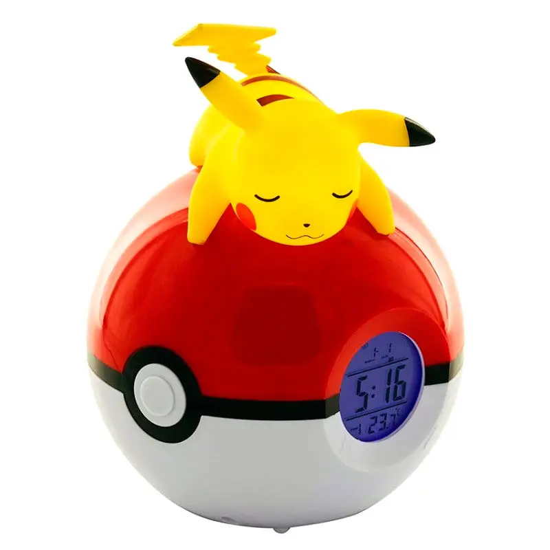 Pokémon Alarm Clock Pokeball with Light Pikachu 18 cm termékfotó