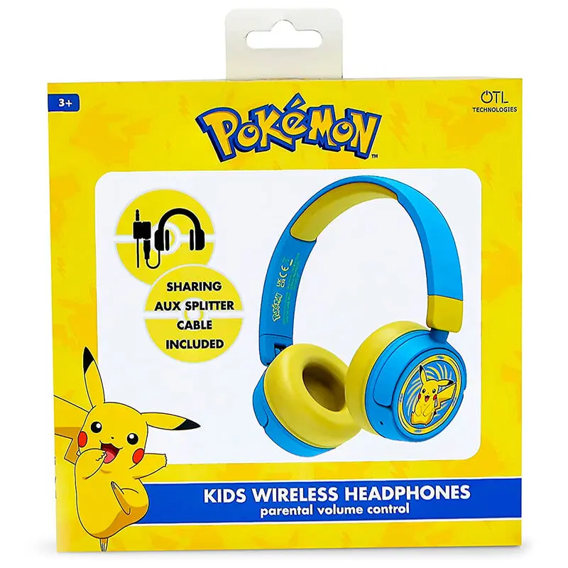 Pokemon Pikachu wireless kids headphones termékfotó