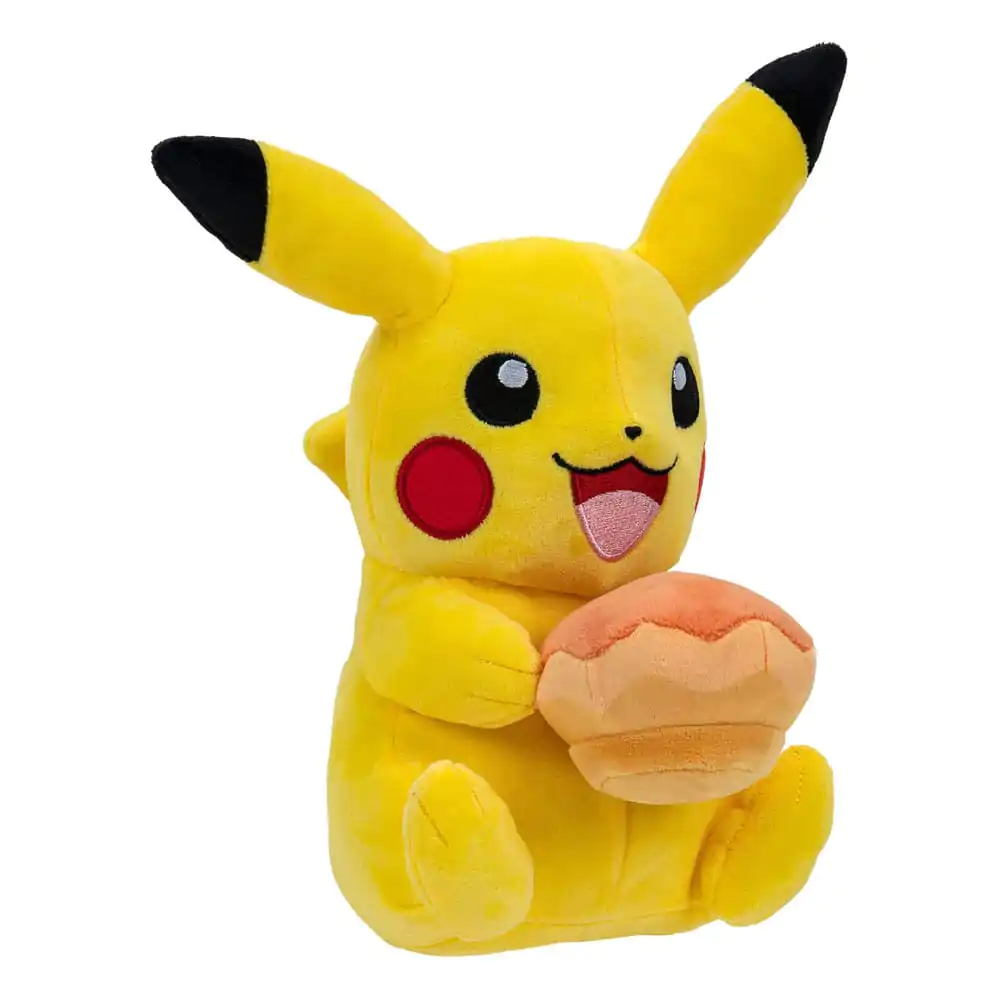 Pokémon Plush Figure Pikachu with Pecha Poké Puff (Orange) Accy 20 cm product photo