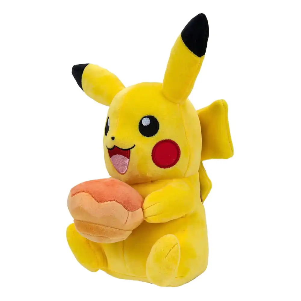 Pokémon Plush Figure Pikachu with Pecha Poké Puff (Orange) Accy 20 cm product photo