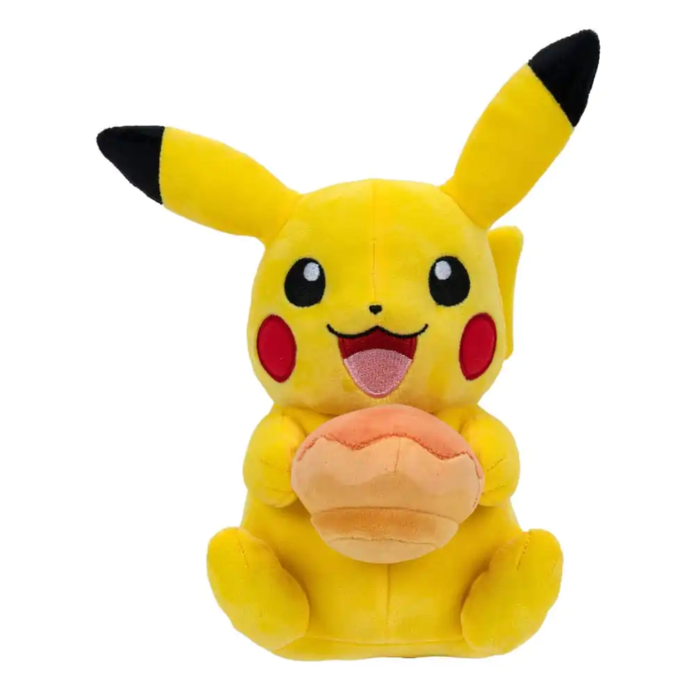 Pokémon Plush Figure Pikachu with Pecha Poké Puff (Orange) Accy 20 cm product photo