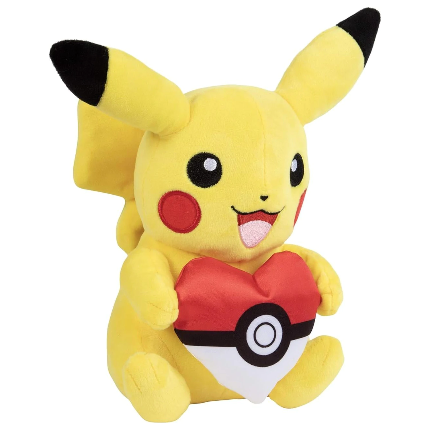Pokémon Pikachu with Poké Ball Heart Plush 20cm product photo