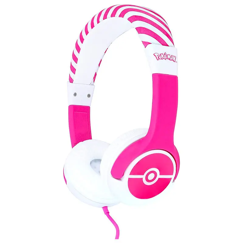 Pokemon Pink Pokeball kids headphones termékfotó