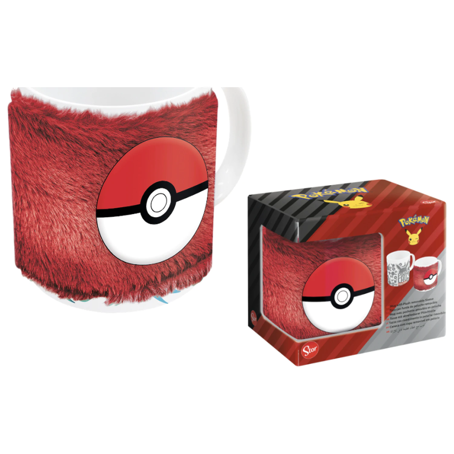 Pokémon Poké Ball Plush Sleeve Mug 325 ml product photo