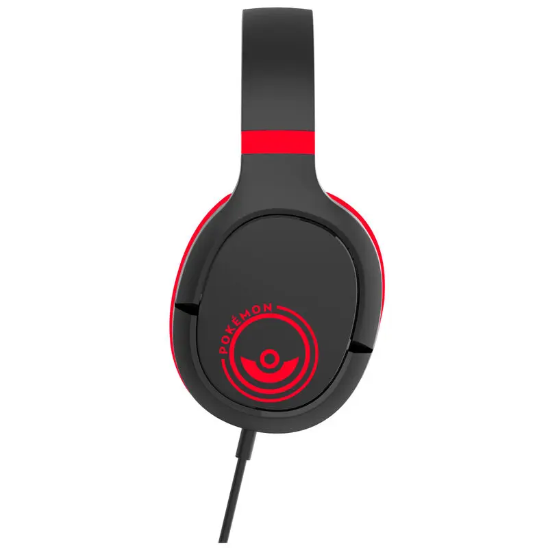 Pokemon Pokeball Black and Red gaming headphones termékfotó