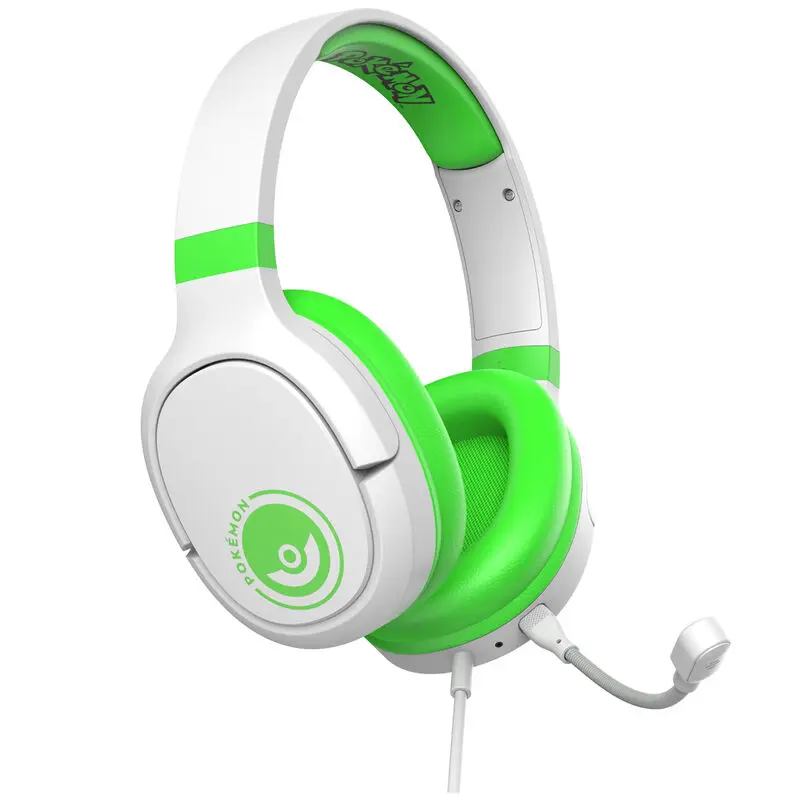 Pokemon Pokeball White and Green gaming headphones termékfotó