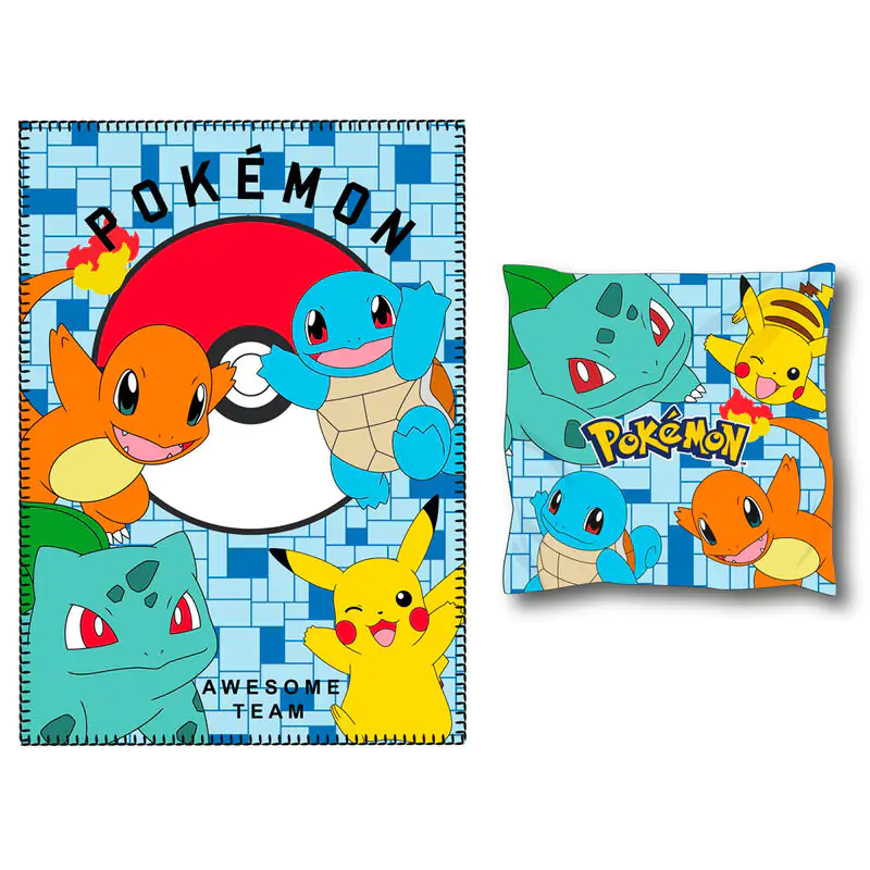 Pokemon polar blanket + cushion set termékfotó