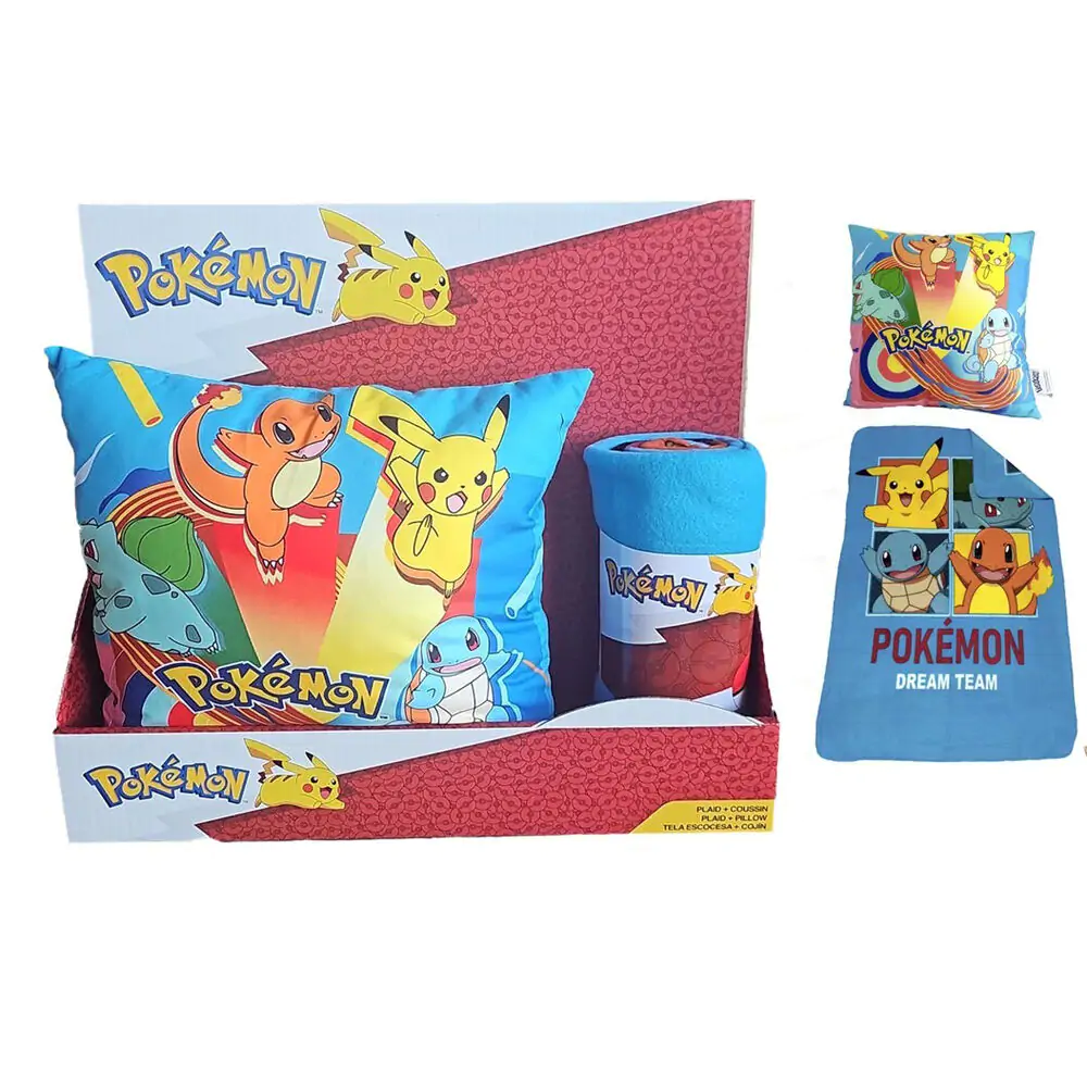 Pokemon polar blanket + cushion set termékfotó