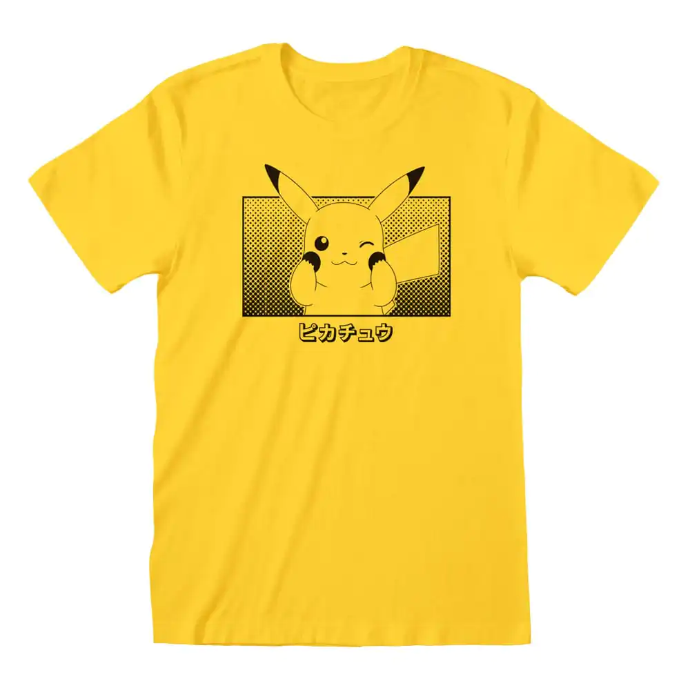 Pokemon T-Shirt Pikachu Katakana termékfotó