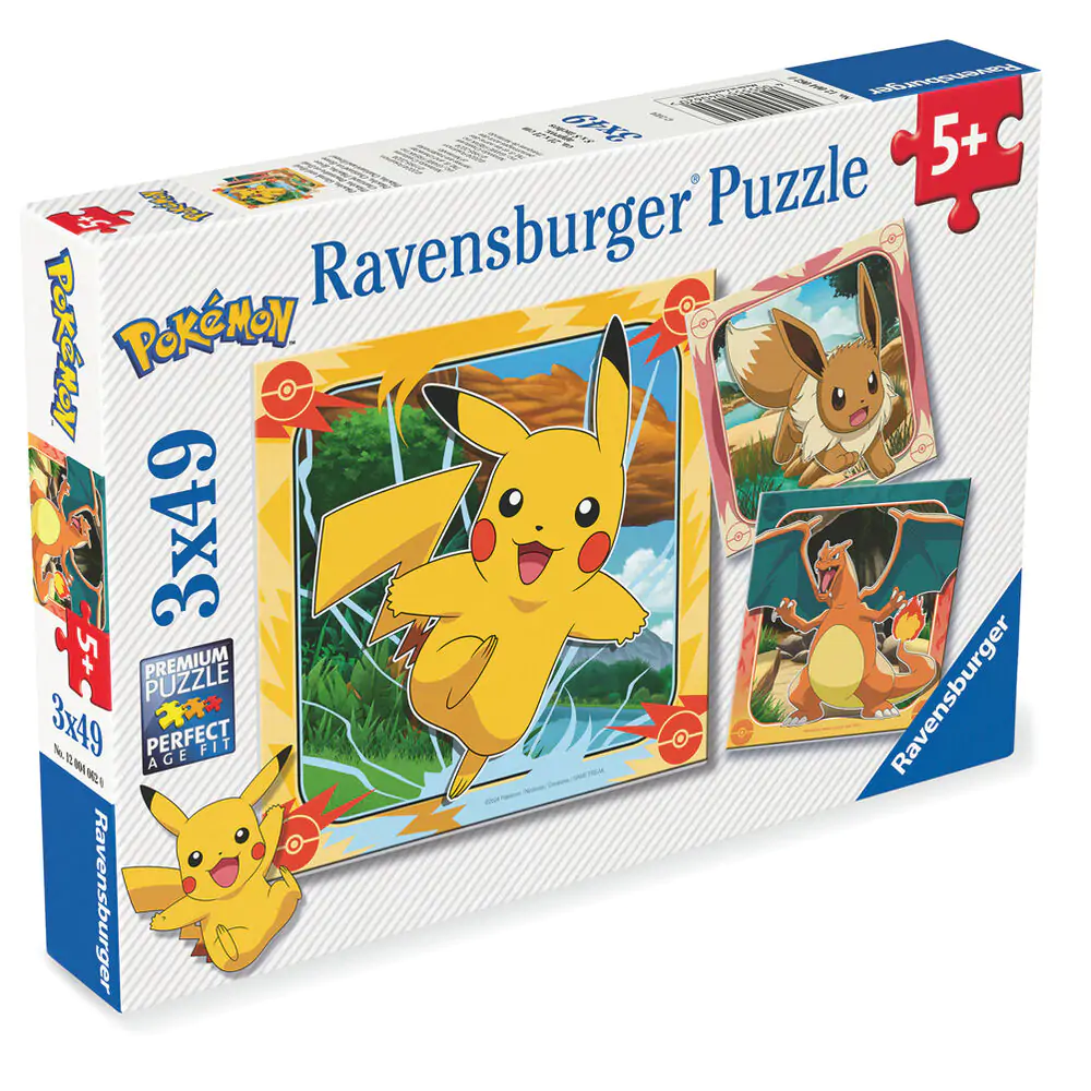 Pokemon puzzle 3x39pcs product photo