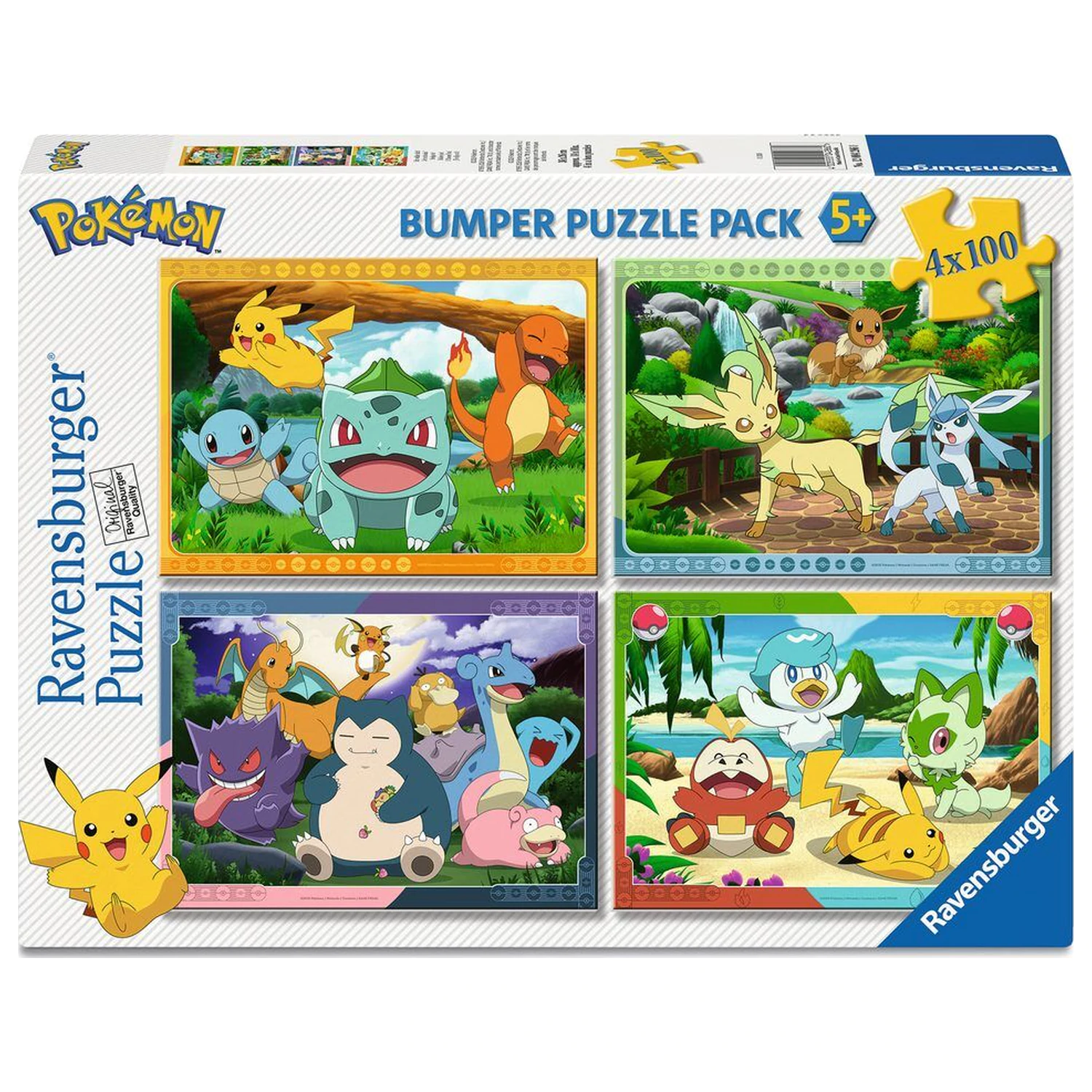 Pokemon puzzle 4x100pcs product photo
