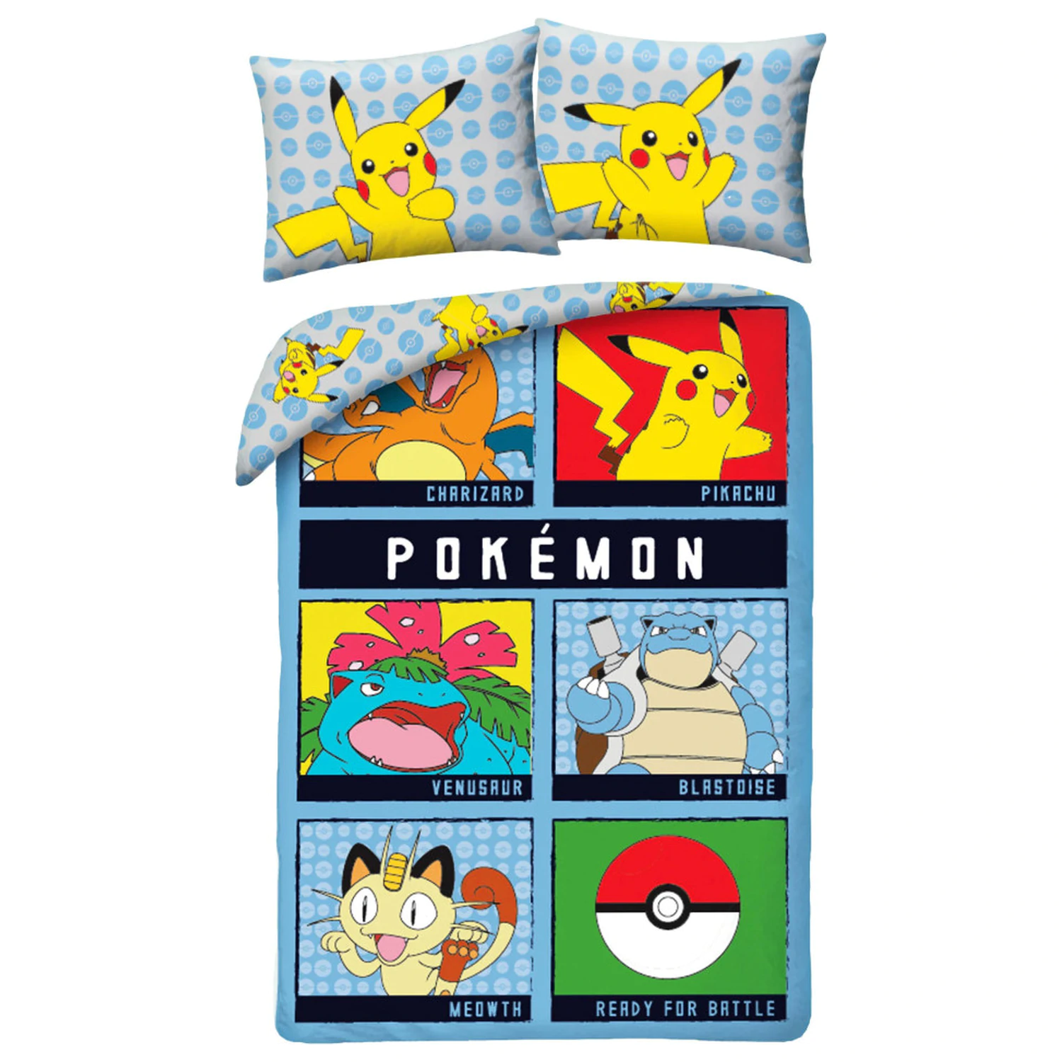 Pokemon Ready for Battle Duvet Cover product photo