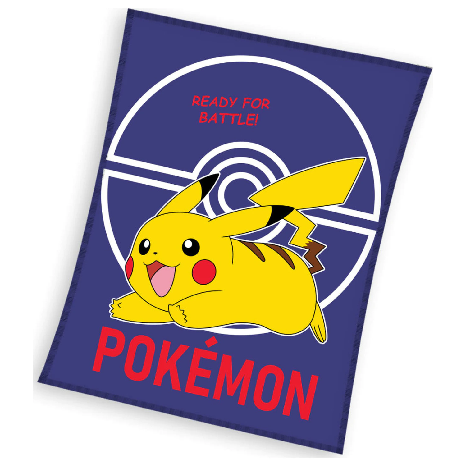 Pokémon Ready for Battle Dark fleece blanket product photo