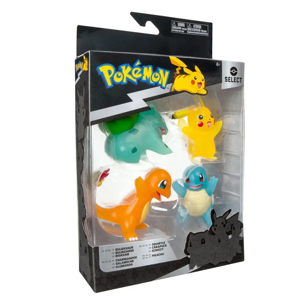 Pokémon Select Battle Figure Bulbasaur, Pikachu, Squirtle, Charmander (Translucent) 7,5 cm product photo