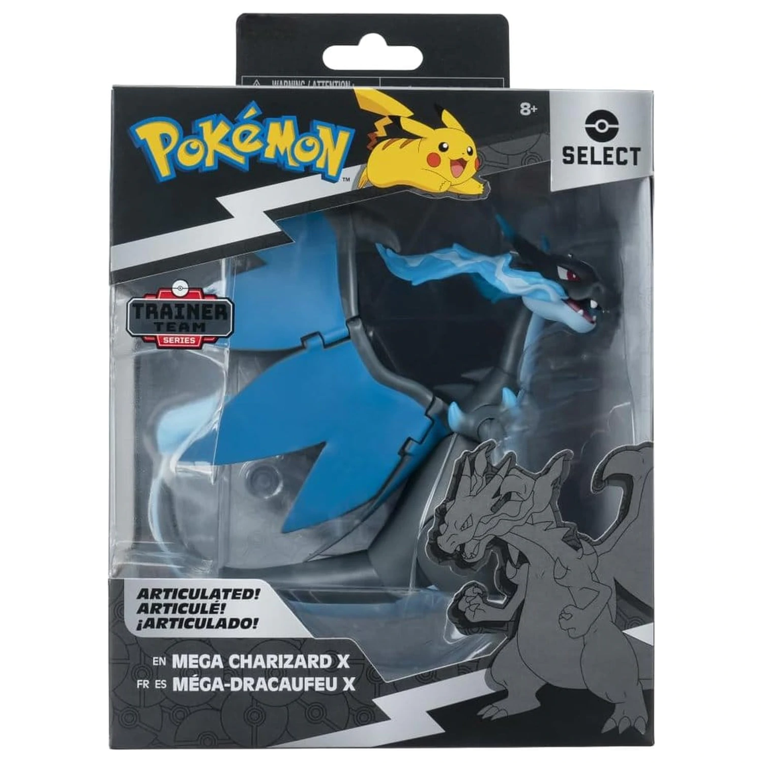 Pokémon Select Super-Articulated Figure Mega Charizard X 15 cm product photo